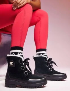 Sorel Torino II Parc Shearling Waterproof Winter Bootie - Black 11 Sorel Torino II Parc Shearling Waterproof Winter Bootie - Black -The Sports Edit Store 311023 TSE EDITORIAL 0240