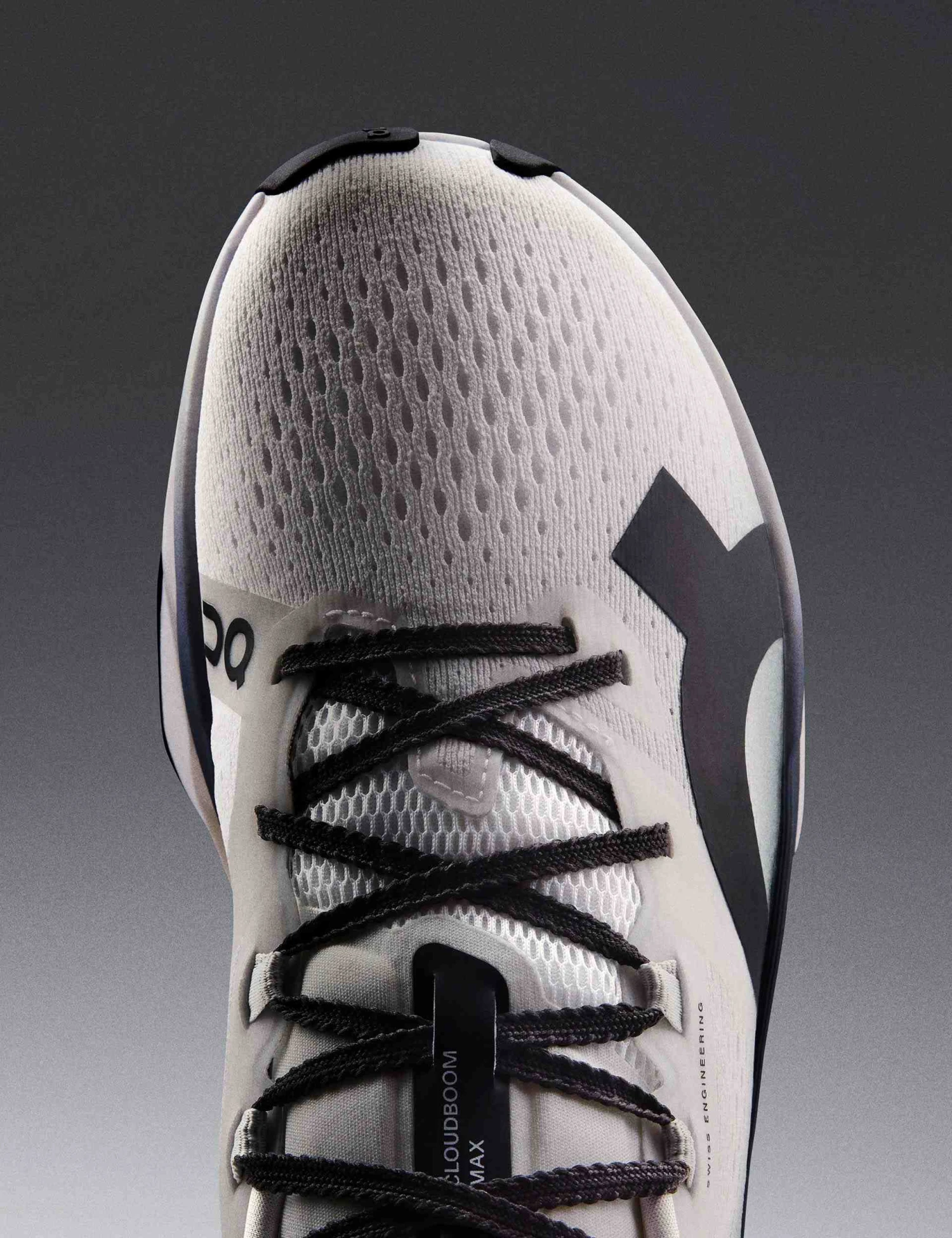 On Running Cloudboom Max - White/Black 9 On Running Cloudboom Max - White/Black - Image 7