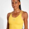 ADIDAS HIIT HEAT.RDY Crop Tank Top - Preloved Yellow -The Sports Edit Store 8038S Adidas HIIT HEAT RDY CROPPED TANK IM2654 preloved yellow 0008
