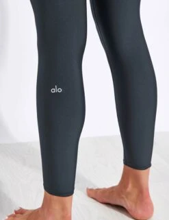 7/8 High Waisted Airlift Legging - Anthracite 9 7/8 High Waisted Airlift Legging - Anthracite -The Sports Edit Store ALO 0013