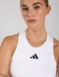 ADIDAS Power 3-Stripes Racerback Bra Tank Top - White -The Sports Edit Store Adidas BRA TANK 3S WHITE JG6183 0029