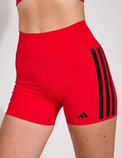 ADIDAS Optime 3-Stripes 1/4 Short Leggings - Pure Ruby