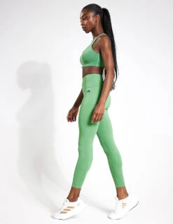 ADIDAS Optime Power 7/8 Leggings - Preloved Green -The Sports Edit Store Adidas OPTIME POWER 7 8 PRLOGR IT6747 GREEN 0002