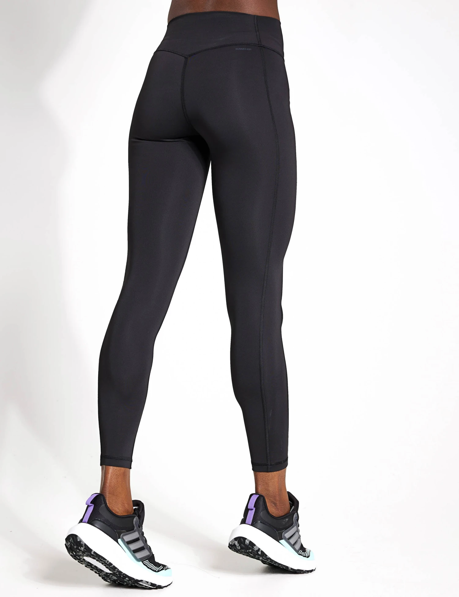 ADIDAS Optime Full-Length Leggings - Black 4 ADIDAS Optime Full-Length Leggings - Black - Image 2