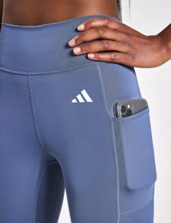 ADIDAS Optime Full-Length Leggings - Preloved Ink -The Sports Edit Store Adidas OPTIME STRIPE HR FULL LENGTH LEGGING PRLOIN IT9110 BLUE 0004 1