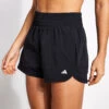 ADIDAS Pacer Stretch-Woven Zipper Pocket Lux Shorts - Black 1 ADIDAS Pacer Stretch-Woven Zipper Pocket Lux Shorts - Black -The Sports Edit Store Adidas PACER LUX SH PRLOGR IN9068 BLACK 0002