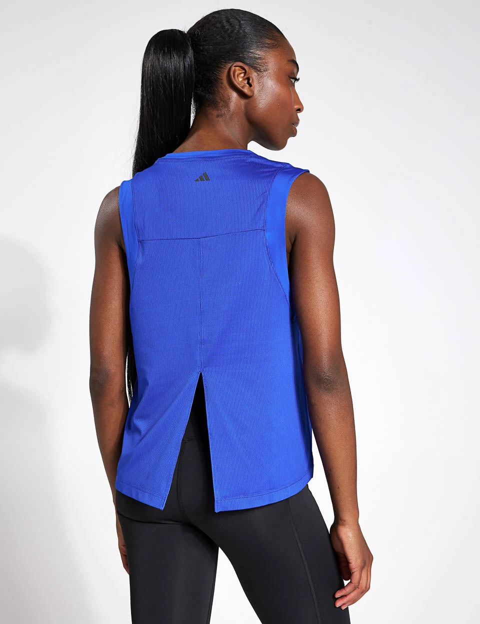 ADIDAS Studio Tank Top - Semi Lucid Blue/Grey Six 4 ADIDAS Studio Tank Top - Semi Lucid Blue/Grey Six - Image 2