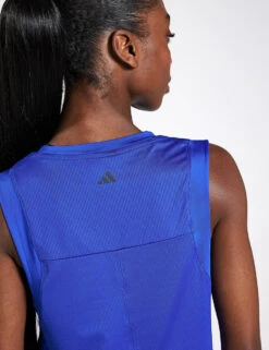 ADIDAS Studio Tank Top - Semi Lucid Blue/Grey Six 9 ADIDAS Studio Tank Top - Semi Lucid Blue/Grey Six -The Sports Edit Store Adidas STUDIO TANK SELUBL GRESIX IS2963 BLUE 0020