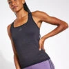 ADIDAS AEROKNIT Tank Top - Black/Grey Six -The Sports Edit Store Adidas Seamless Tank IB0693 black 0005