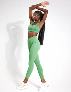 ADIDAS TLRD Impact Luxe High-Support Zip Bra - Preloved Green -The Sports Edit Store Adidas TLRDIM LUX ZIP PRLOGR IT6655 GREEN 0018