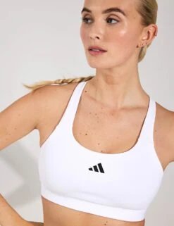 ADIDAS TLRDREACT Training High-Support Bra - White 8 ADIDAS TLRDREACT Training High-Support Bra - White -The Sports Edit Store Adidas TLRDRCT HIGH SUPPORT BRA WHITE IT6682 0031