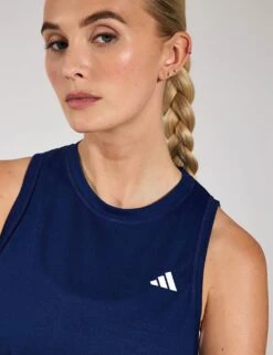 ADIDAS Train Essentials Boxy Workout Tank Top - Dark Blue 8 ADIDAS Train Essentials Boxy Workout Tank Top - Dark Blue -The Sports Edit Store Adidas TRAIN ESSENTIALS TANK DKBLUE JF1027 0026