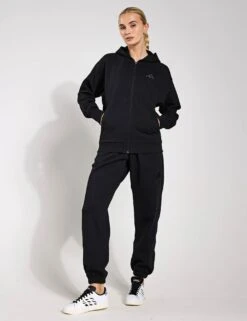 ADIDAS ALL SZN Fleece Full-Zip Hoodie - Black -The Sports Edit Store Adidas W ALL SZN FZ HD BLACK IX3809 0016