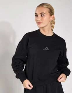 ADIDAS ALL SZN Fleece Loose Sweatshirt - Black