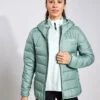 ADIDAS Terrex Multi Light Down Hooded Jacket - Silver Green -The Sports Edit Store Adidas W MULTI DOWN J SILGRN IP3543 GREEN 0003