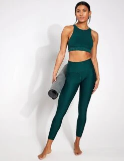 7/8 High Waisted Airlift Legging - Midnight Green -The Sports Edit Store Alo Yoga 7 8 HIGH WAIST AIRLIFT LEGGING W5766R MIDNIGHT GREEN 0002