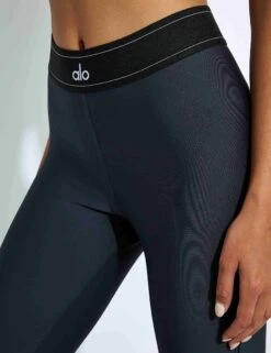 Airlift High Waisted Suit Up Legging - Anthracite -The Sports Edit Store Alo Yoga AIRLIFT HIGH WAIST SUIT UP LEGGING W5952R ANTHRACITE 0005