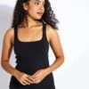 Ribbed Minimalist Tank - Black