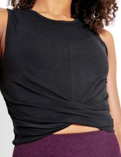 Cover Tank - Black -The Sports Edit Store Alo Yoga COVER TANK W2564R BLACK 0033