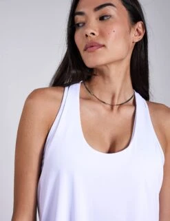 Don't Get It Twisted Tank - White -The Sports Edit Store Alo Yoga DON T GET IT TWISTED TANK W2709R WHITE 0025