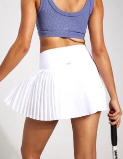 Grand Slam Tennis Skort - White 10 Grand Slam Tennis Skort - White -The Sports Edit Store Alo Yoga GRAND SLAM TENNIS SKIRT W6289R WHITE 0007