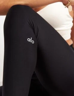 High Waisted Airlift Leggings - Black 8 High Waisted Airlift Leggings - Black -The Sports Edit Store Alo Yoga High Waist Airlift Legging Black W5561R Black 0028