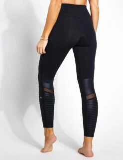 High Waisted Moto Legging Black/Glossy 8 High Waisted Moto Legging Black/Glossy -The Sports Edit Store Alo Yoga High Waist Moto Legging w5494r Black 0004