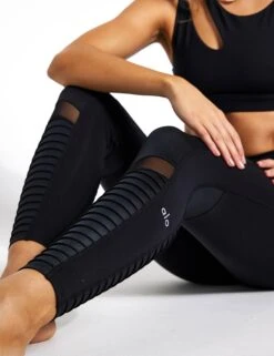 High Waisted Moto Legging Black/Glossy 11 High Waisted Moto Legging Black/Glossy -The Sports Edit Store Alo Yoga High Waist Moto Legging w5494r Black 0005