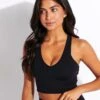 Alo Yoga Airbrush Real Bra Tank in Black -The Sports Edit Store Alo Yoga REAL BRA TANK W9277R BLACK 0003