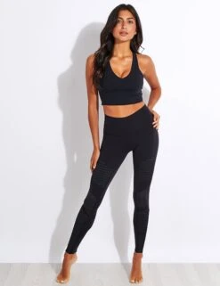 Alo Yoga Airbrush Real Bra Tank in Black -The Sports Edit Store Alo Yoga REAL BRA TANK W9277R BLACK 0015