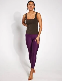 Ribbed Minimalist Tank - Espresso -The Sports Edit Store Alo Yoga RIBBED MINIMALIST TANK W9635R ESPRESSO 0017