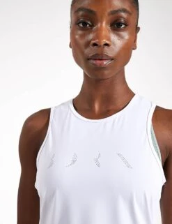 Born Keira Tank - White -The Sports Edit Store BORN Keira Tank Top OI23CS55 C WH White 0022