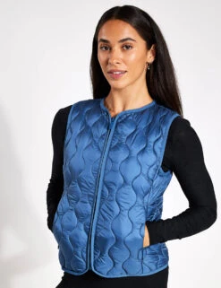 Born Kenal Vest - Vintage Blue -The Sports Edit Store BORN Kenal Gilet O22CS93 Vintage Blue 0026