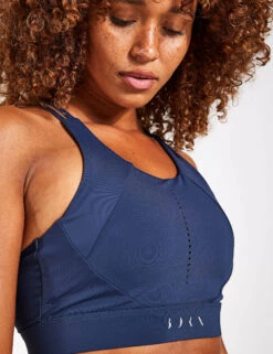 Born Saril Bra - Sailor Blue 8 Born Saril Bra - Sailor Blue -The Sports Edit Store BORN Saril Perf Bra O22CS40 B Sailor Blue 0004