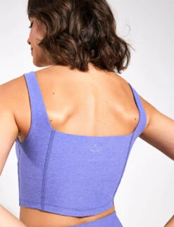 Beyond Yoga Spacedye Make Plans High Cropped Tank - Indigo Heather -The Sports Edit Store Beyond Jumpsuit Spacedye Keep Pace Biker Jumpsuit 0028