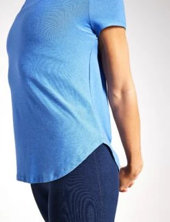 Beyond Yoga Featherweight On The Down Low Tee - Sky Blue Heather -The Sports Edit Store Beyond Yoga FEATHERWEIGHT ON THE DOWN LOW TEE LWSD7670BLU SKY BLUE HEATHER 0024 f8b34fd3 e978 4ee6 aa21 92198c1ffc44