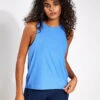 Beyond Yoga Featherweight Rebalance Tank - Sky Blue Heather -The Sports Edit Store Beyond Yoga FEATHERWEIGHT REBALANCE TANK LWSD4612BLU SKY BLUE HEATHER 0001