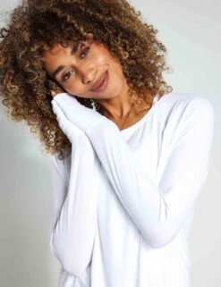 Beyond Yoga Featherweight Daydreamer Pullover - Cloud White -The Sports Edit Store Beyond Yoga Featherweight Daydreamer Pullover LWSD7792 Cloud White 0026