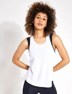 Beyond Yoga Powerbeyond Lite Resilient Tank - Lunar White