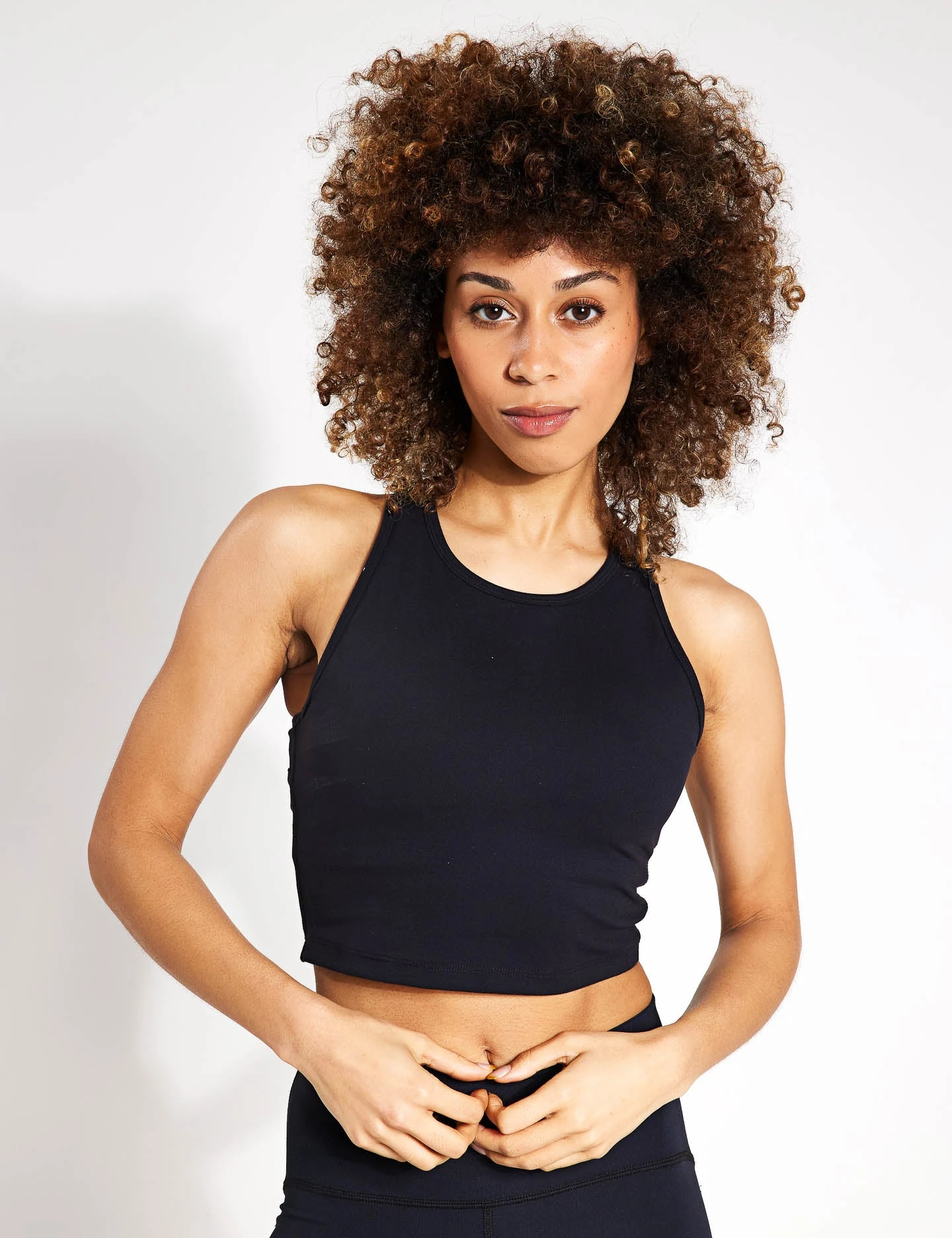 Beyond Yoga Powerbeyond Strive Cropped Tank - Black 3 Beyond Yoga Powerbeyond Strive Cropped Tank - Black