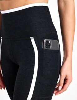 Beyond Yoga Spacedye New Moves High Waisted Midi Legging - Darkest Night/Cloud White -The Sports Edit Store Beyond Yoga Spacedye New Moves High Waisted Midi Legging Darkest Night Cloud White SD3540BLA S 0008