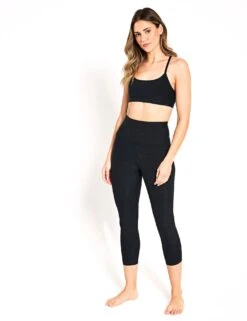 Beyond Yoga Spacedye Out Of Pocket High Waisted Capri Legging - Darkest Night -The Sports Edit Store Beyond Yoga Spacedye Out Of Pocket High Waisted Capri Legging SD3511BLAS 0005