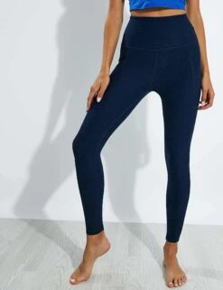 Beyond Yoga Spacedye Out Of Pocket High Waisted Midi Legging - Nocturnal Navy
