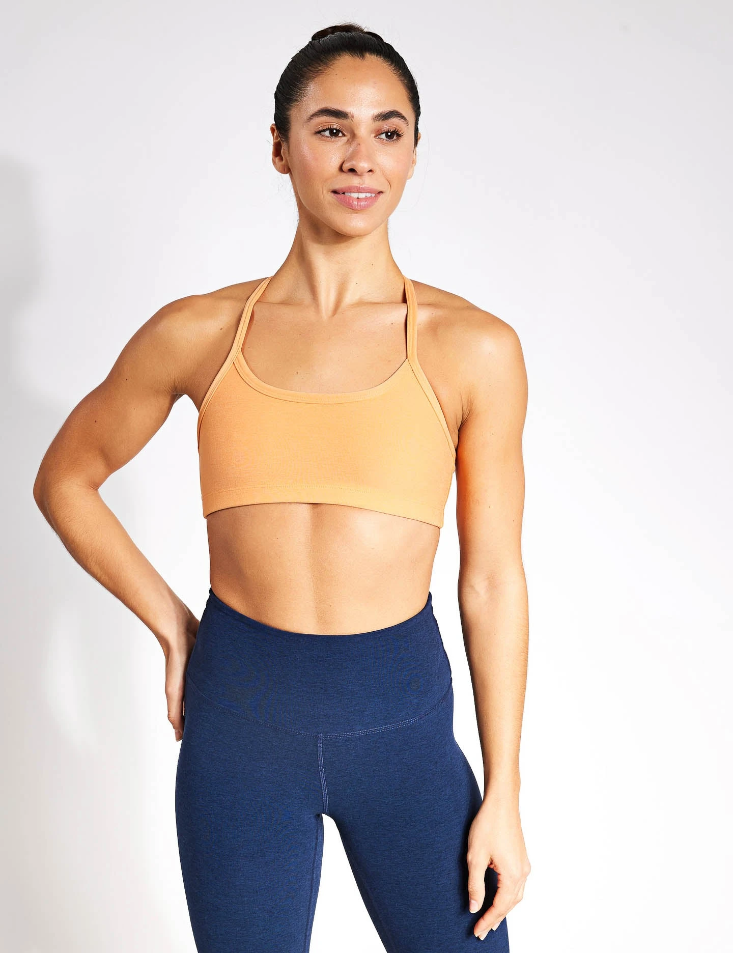 Beyond Yoga Spacedye Slim Racerback Bra - Marmalade Heather 3 Beyond Yoga Spacedye Slim Racerback Bra - Marmalade Heather