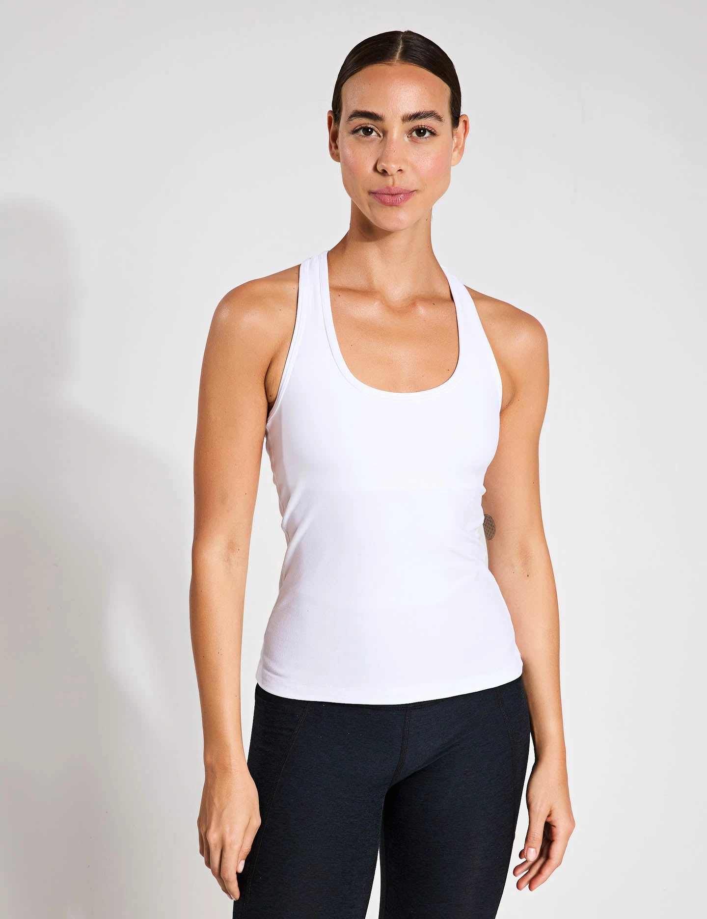 Beyond Yoga Spacedye Step Up Racerback Tank - Cloud White 3 Beyond Yoga Spacedye Step Up Racerback Tank - Cloud White