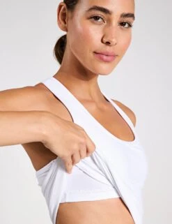 Beyond Yoga Spacedye Step Up Racerback Tank - Cloud White 8 Beyond Yoga Spacedye Step Up Racerback Tank - Cloud White -The Sports Edit Store Beyond Yoga Spacedye Step Up Racerback Tank Cloud White SD4002 S White 0020