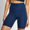 Beyond Yoga Spacedye Team Pockets Biker Short - Nocturnal Navy -The Sports Edit Store Beyond Yoga Spacedye Team Pockets High Waisted Biker Short SD5066 Nocturnal Navy 0001