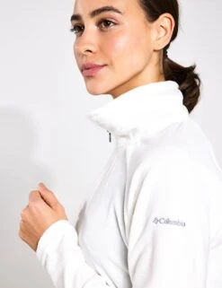 Columbia Glacial IV Half Zip Fleece - Sea Salt -The Sports Edit Store Columbia Glacial IV 1 2 Zip Fleece 1802201 125 Sea Salt 0019