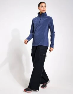 Columbia Glacial IV Half Zip Fleece in Nocturnal -The Sports Edit Store Columbia Glacial IV 1 2 Zip Fleece 1802201 466 Nocturnal 0014