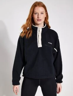 Columbia Helvetia Cropped Half Snap Fleece - Black